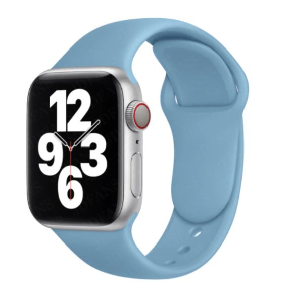 NEW BAND CornFlow Sport Silicone For Apple Watch - Picture 1 of 4